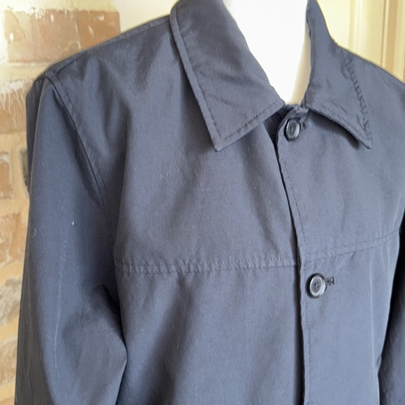 GAP Vintage Men's Black All Weather Jacket Button Up Interior/Exterior Pockets - Picture 7 of 13